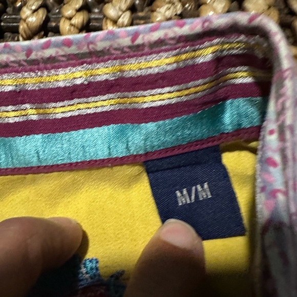 ROBERT GRAHAM Highland Long Sleeve Button Down Shirt Reverse Cuff Classic Fit - Picture 5 of 6